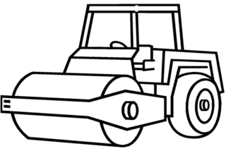 Steamroller 01 - Vehicle coloring pages - Coloring book - 10doigts.com