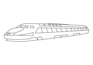 TGV 01 - Vehicle coloring pages - Coloring book - 10doigts.com