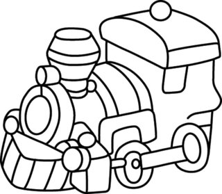 Train 06 - Vehicle coloring pages - Coloring book - 10doigts.com