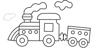 Train 07 - Vehicle coloring pages - Coloring book - 10doigts.com