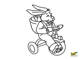 Tricycle - Vehicle coloring pages - Coloring book - 10doigts.com