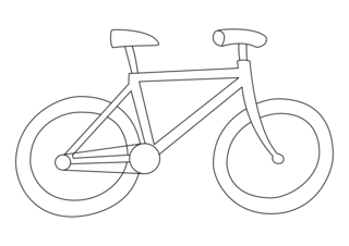 Bike 01 - Vehicle coloring pages - Coloring book - 10doigts.com