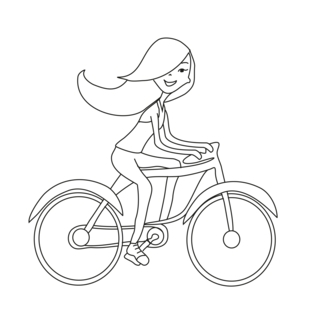 Bike 02 - Vehicle coloring pages - Coloring book - 10doigts.com