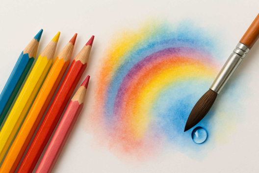 Watercolor Pencils - Coloring and Drawing Crayons for Children - 10doigts.fr