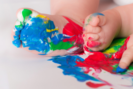 Baby Paints - Activities for Children Under 3 Years - 10doigts.fr