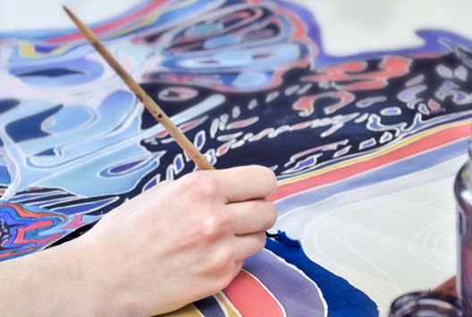 Pintura sobre seda - Artes plásticas - 10doigts.fr