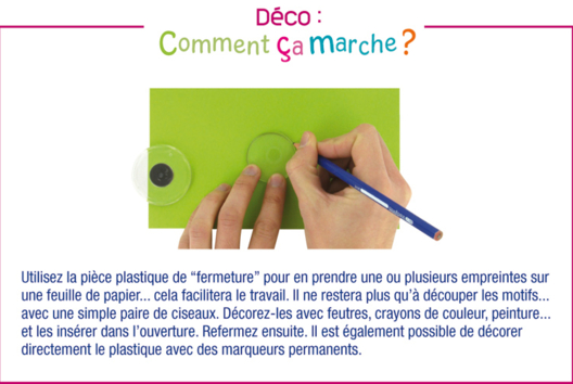 Imanes de plástico transparente - Actividades manuales Deco casa DIY - 10doigts.fr - 2