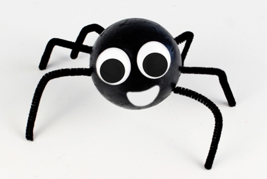 Araña de Halloween - Actividades manuales Halloween - 10doigts.fr