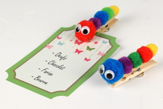 Chenille Memo Clothespin - 2 - Animal Crafts: Our Creative Ideas for Children - 10doigts.com - Animal Crafts: Our Creative Ideas for Children - 10doigts.fr - 2