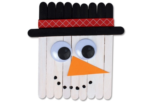 Snowman Craft Sticks - 0 - Christmas Character Crafts - 10doigts.com - Christmas Character Crafts - 10doigts.fr