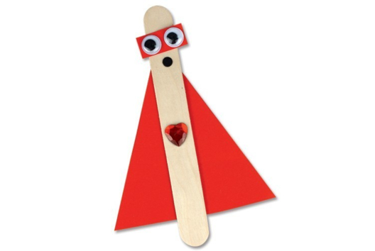 Marcapáginas superhéroes - Actividades manuales personajes divertidos: inventar caras e historias - 10doigts.fr - 2