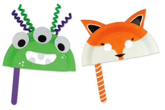 Make a Mask with a Paper Plate - 0 - Carnival, Mardi Gras Crafts - 10doigts.com - Carnival, Mardi Gras Crafts - 10doigts.fr