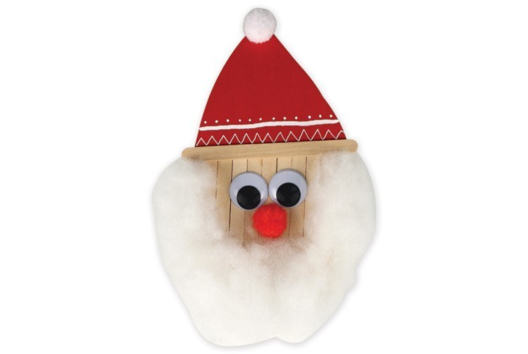 Santa Claus in Sticks - 0 - Funny Characters Craft Activities: Inventing Faces and Stories - 10doigts.com - Funny Characters Craft Activities: Inventing Faces and Stories - 10doigts.fr