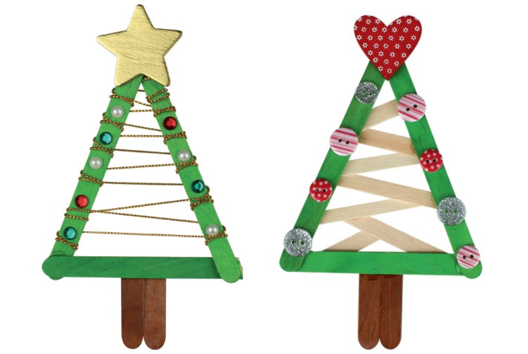Christmas Trees with Sticks - 0 - Christmas Tree Ornement Crafts - 10doigts.com - Christmas Tree Ornement Crafts - 10doigts.fr