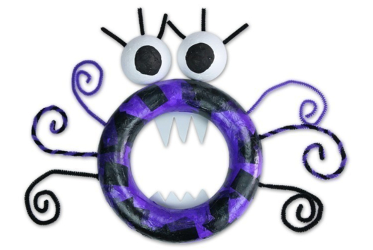Corona monstruo de Halloween - Actividades manuales Halloween - 10doigts.fr