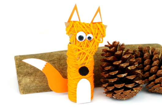Fox with Wool and Cardboard - 0 - Autumn Crafts - 10doigts.com - Autumn Crafts - 10doigts.fr
