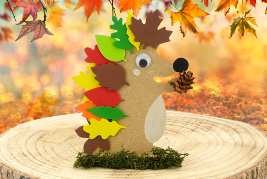 Louison the hedgehog - 1 - Autumn Crafts - 10doigts.com - Autumn Crafts - 10doigts.fr
