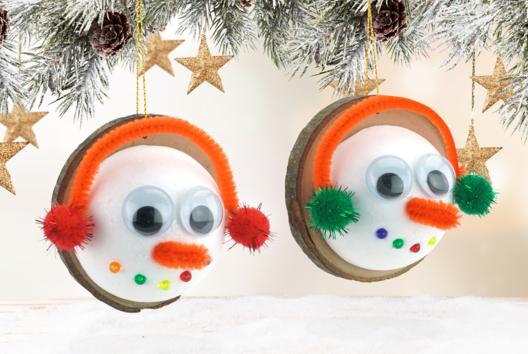 Actividad Niño Muñeco de Nieve Navidad Árbol - Actividades manuales bricolajes de Navidad - 10doigts.fr - 2