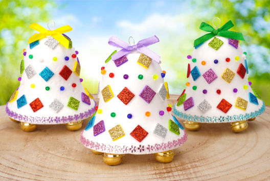 Glitter Easter Bells - 1 - DIY Easter Crafts - 10doigts.com - DIY Easter Crafts - 10doigts.fr