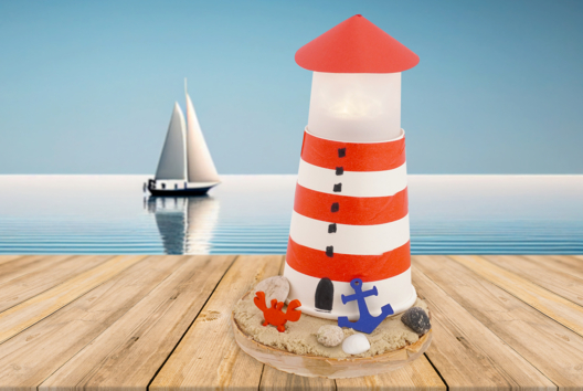 Luminous Sea Lighthouse - 0 - Kids Crafts Activities - 10doigts.com - Handicrafts Activities - 10doigts.fr