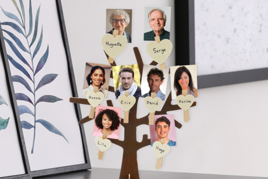 Actividad infantil familiar Árbol genealógico - Manualidades día de la madre - 10doigts.fr - 2