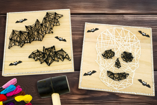Actividad Infantil Halloween String Art - Actividades manuales Halloween - 10doigts.fr