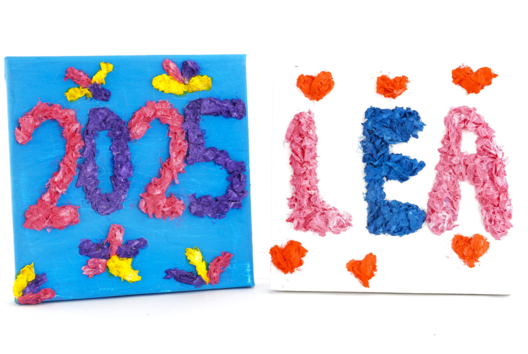 actividad niño pañuelo pintura cola - Actividades manuales de pintura: creaciones para todas las edades y todos los deseos - 10doigts.fr