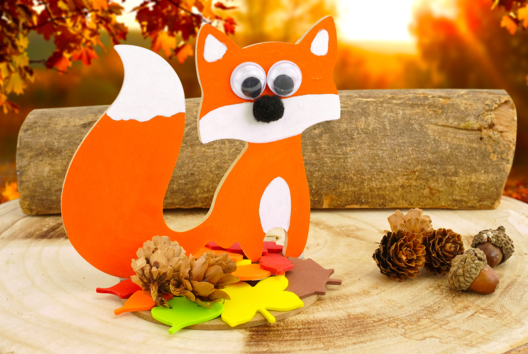 Actividad Niña Zorro Otoño - Actividades manuales Otoño - 10doigts.fr