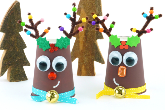 Christmas Reindeer with a Paper Cup - 0 - Christmas Character Crafts - 10doigts.com - Christmas Character Crafts - 10doigts.fr