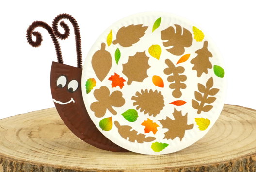 Snail with Paper Plates - 2 - Autumn Crafts - 10doigts.com - Autumn Crafts - 10doigts.fr - 2