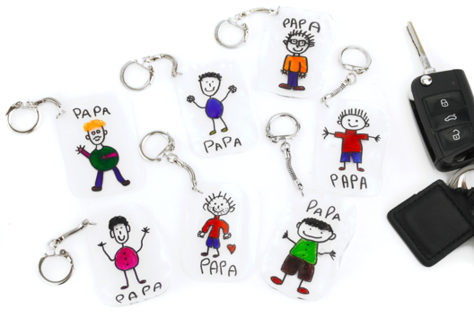 Activite Fete Pere Porte Clés Enfant 2 - Father's Day Crafts - 10doigts.fr - 2