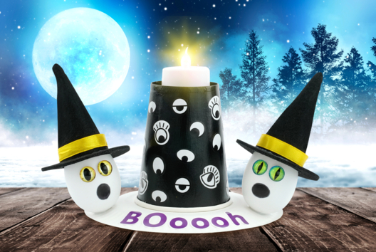 actividad halloween niño bruja fantasma - Actividades manuales Halloween - 10doigts.fr