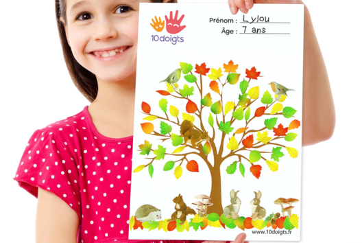 Autumn Tree to Decorate with Stickers - 1 - Arts and Crafts Activities on the Theme of Nature for Children - 10doigts.com - Arts and Crafts Activities on the Theme of Nature for Children - 10doigts.fr