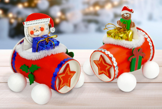 Actividad Manual Niño Navidad Coche Papá Noel - Actividades manuales personajes de Navidad - 10doigts.fr