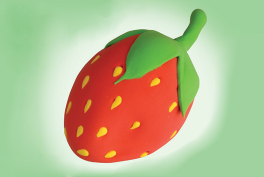Strawberry in Modeling Clay - 1 - Modeling Crafts - 10doigts.com - Modeling Crafts - 10doigts.fr