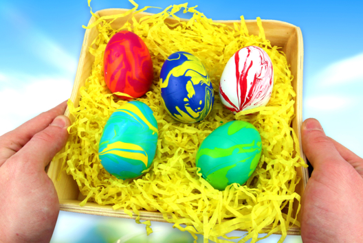 Actividad manual Marbling Fácil - Actividades manuales DIY Pascua - 10doigts.fr