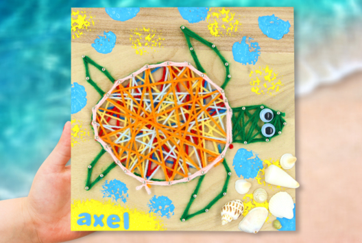 String Art: Turtle - 2 - Handicrafts Around String Art - 10doigts.com - Handicrafts Around String Art - 10doigts.fr