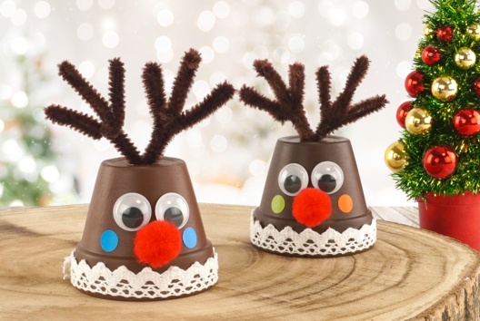 Christmas Reindeer with a Terracotta Pot - 1 - Christmas Character Crafts - 10doigts.com - Christmas Character Crafts - 10doigts.fr