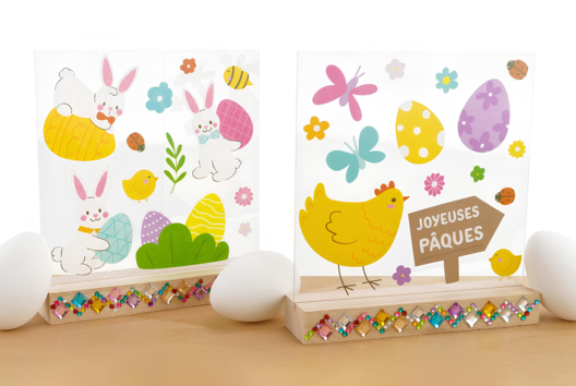 Easter Scene with Stickers - 1 - DIY Easter Crafts - 10doigts.com - DIY Easter Crafts - 10doigts.fr