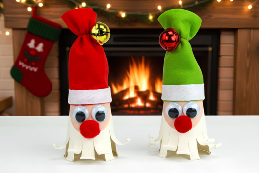 Actividad Papá Noel Niños Vaso - Actividades manuales personajes de Navidad - 10doigts.fr