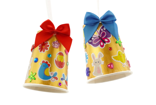 actividades de Pascua campanas niños fácil - Actividades manuales DIY Pascua - 10doigts.fr - 2