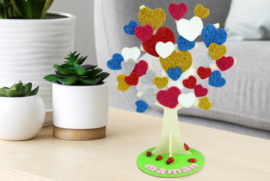 árbol corazón actividad niño Día de la Madre - Manualidades día de la madre - 10doigts.fr