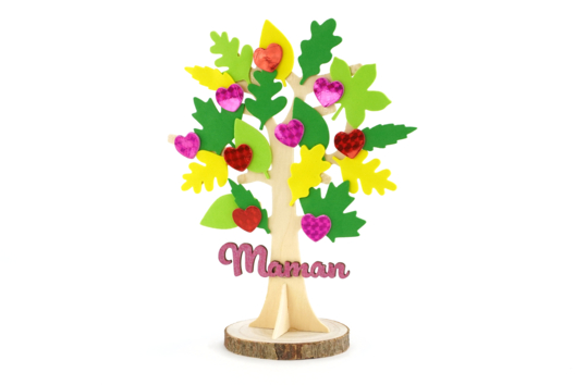 árbol corazones día de las madres regalo DIY niños - Manualidades día de la madre - 10doigts.fr - 2