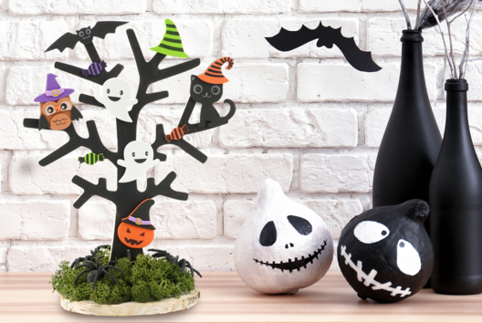 árbol halloween actividad niño DIY - Actividades manuales Halloween - 10doigts.fr