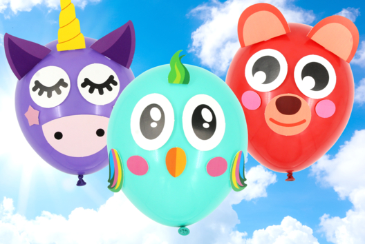 globos de animales divertidos actividad niños - Actividades manuales Carnaval, Martes de Carnaval - 10doigts.fr