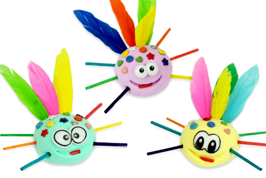 Funny Little Creatures in Modeling Clay - 2 - Funny Characters Craft Activities: Inventing Faces and Stories - 10doigts.com - Funny Characters Craft Activities: Inventing Faces and Stories - 10doigts.fr - 2