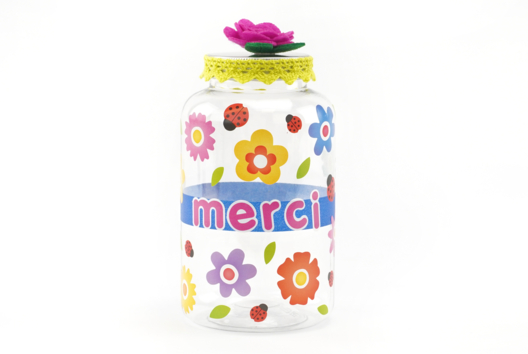 tarro de caramelos regalo de fin de año - Manualidades y regalos para maestras, maestros,  niñeras... - 10doigts.fr - 2