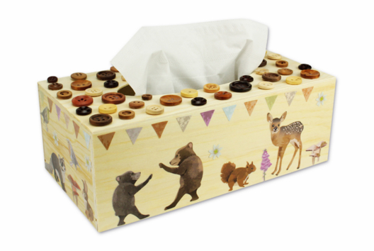 Forest Animal Tissue Box - 1 - DIY Home Decor Crafts - 10doigts.com - Handicrafts Home Decor DIY - 10doigts.fr