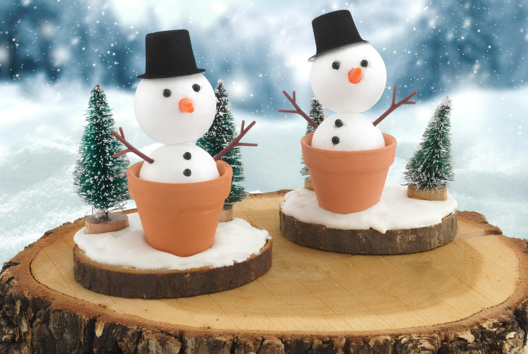 Little Snowman in a Pot - 1 - Christmas Crafts - 10doigts.com - Christmas Crafts - 10doigts.fr