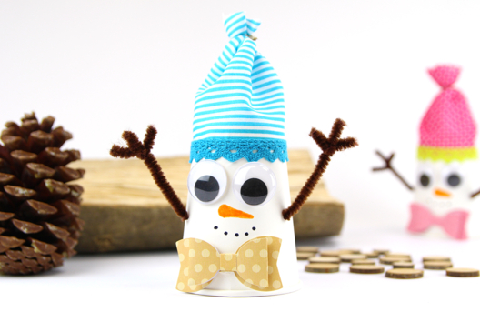 Snowman with a Cup - 2 - Christmas Crafts - 10doigts.com - Christmas Crafts - 10doigts.fr